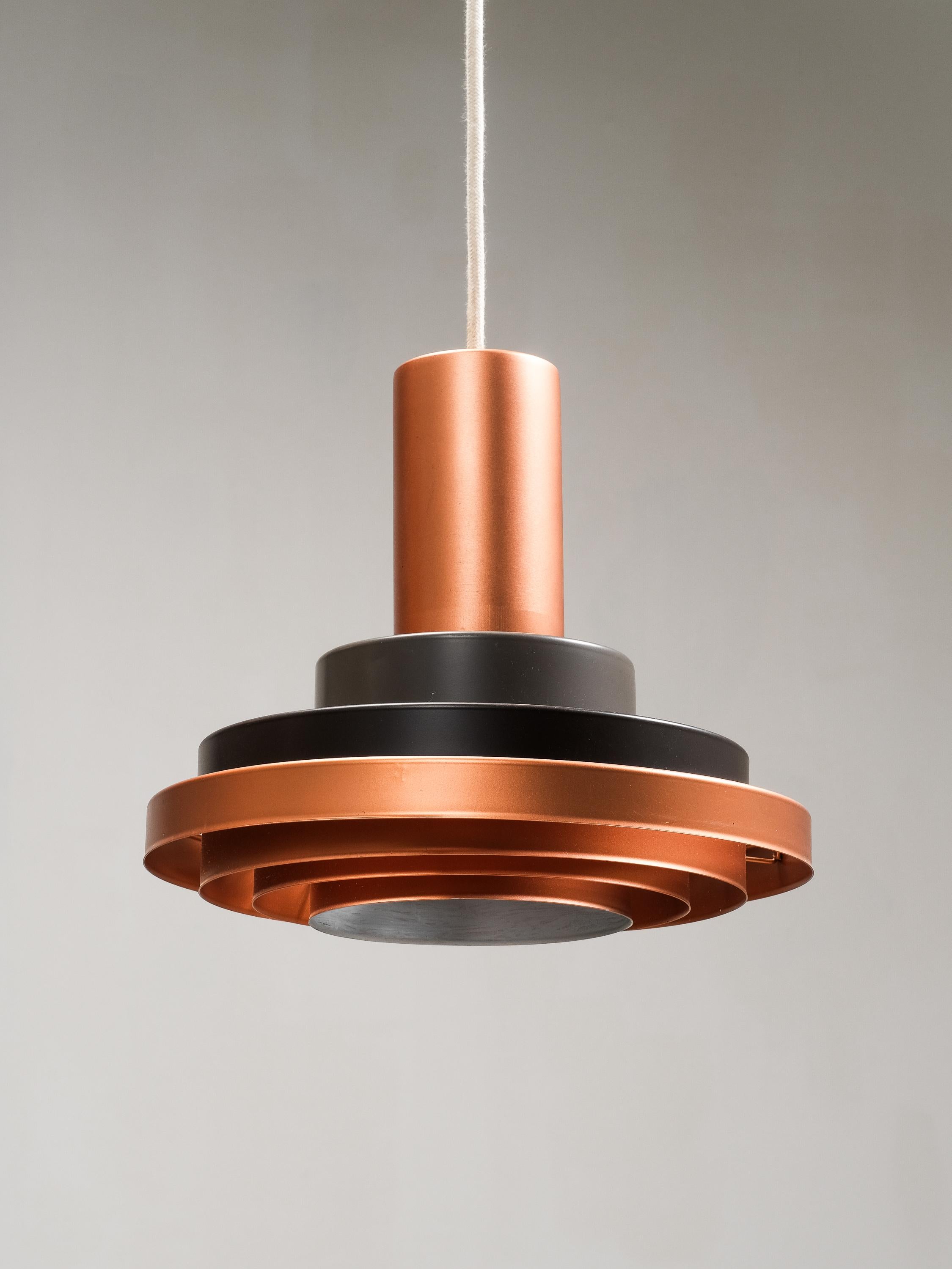 Pendant Lamps Model 'Zop' by Heikki Turunen for Orno, 1970s Bon état - En vente à Karis, Nyland