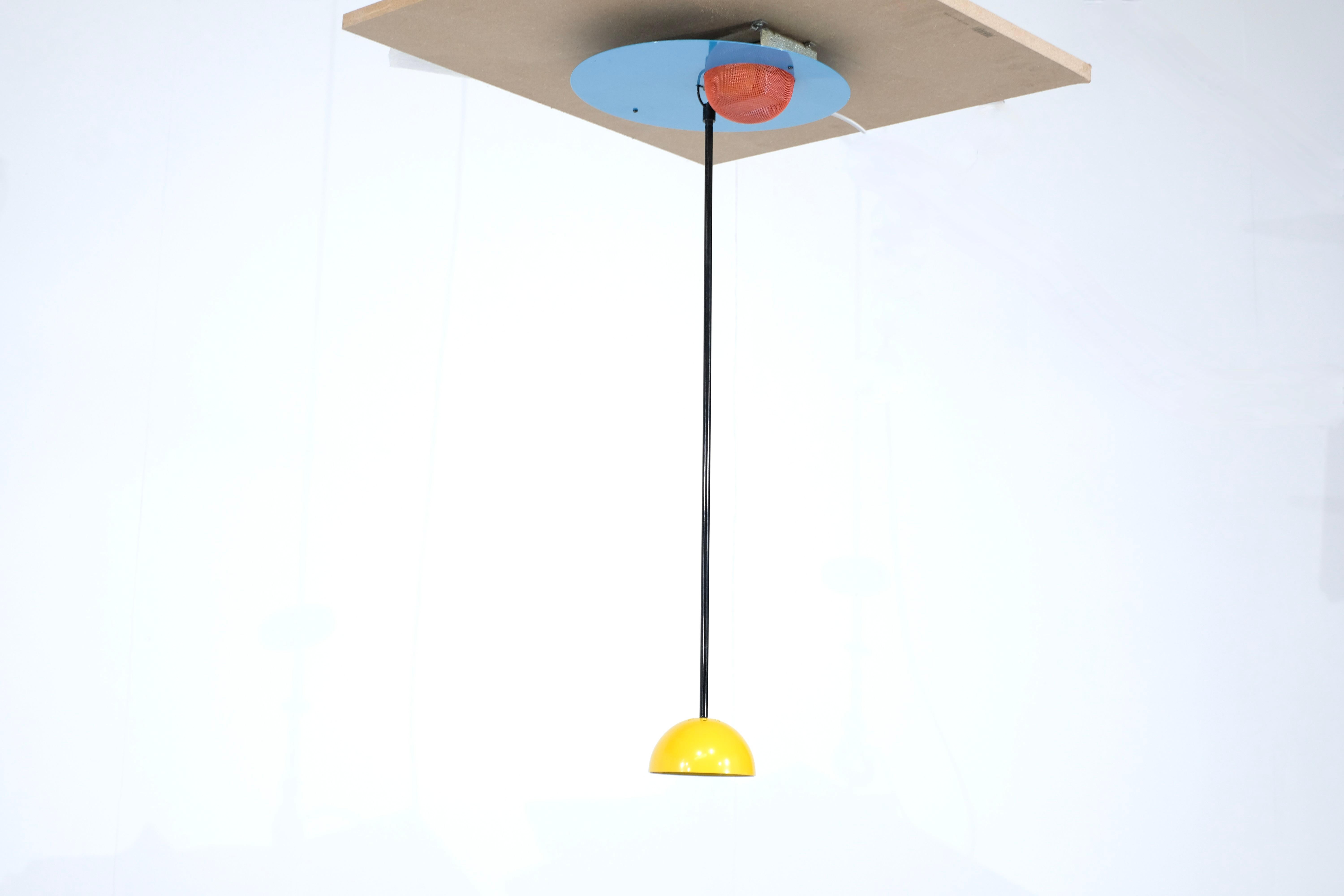 Post-Modern Pendant light Alesia by Carlo Forcolini for Artemide - 1980s For Sale