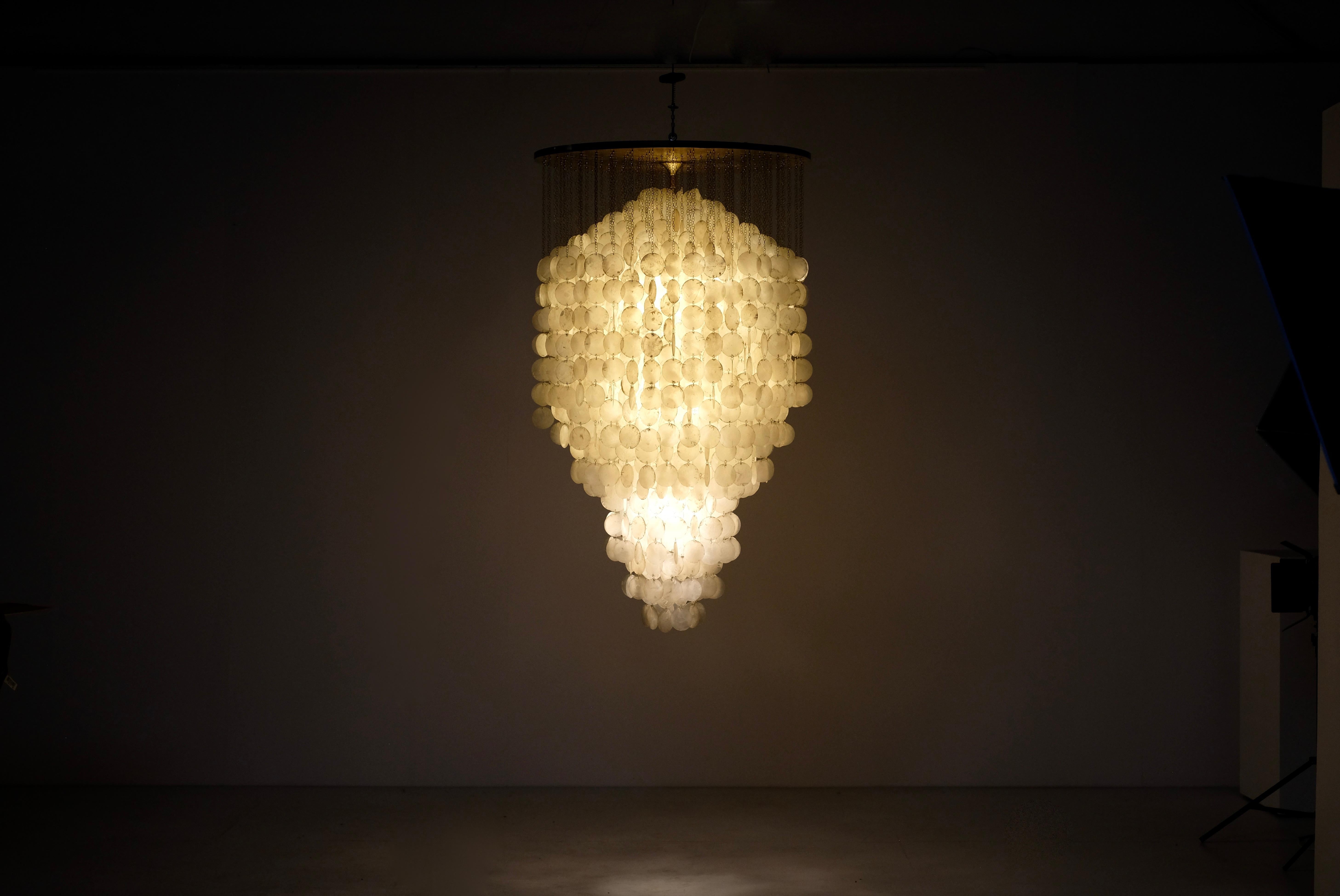 Pendelleuchte, Verner Panton zugeschrieben, 1960er-Jahre. (Moderne der Mitte des Jahrhunderts) im Angebot