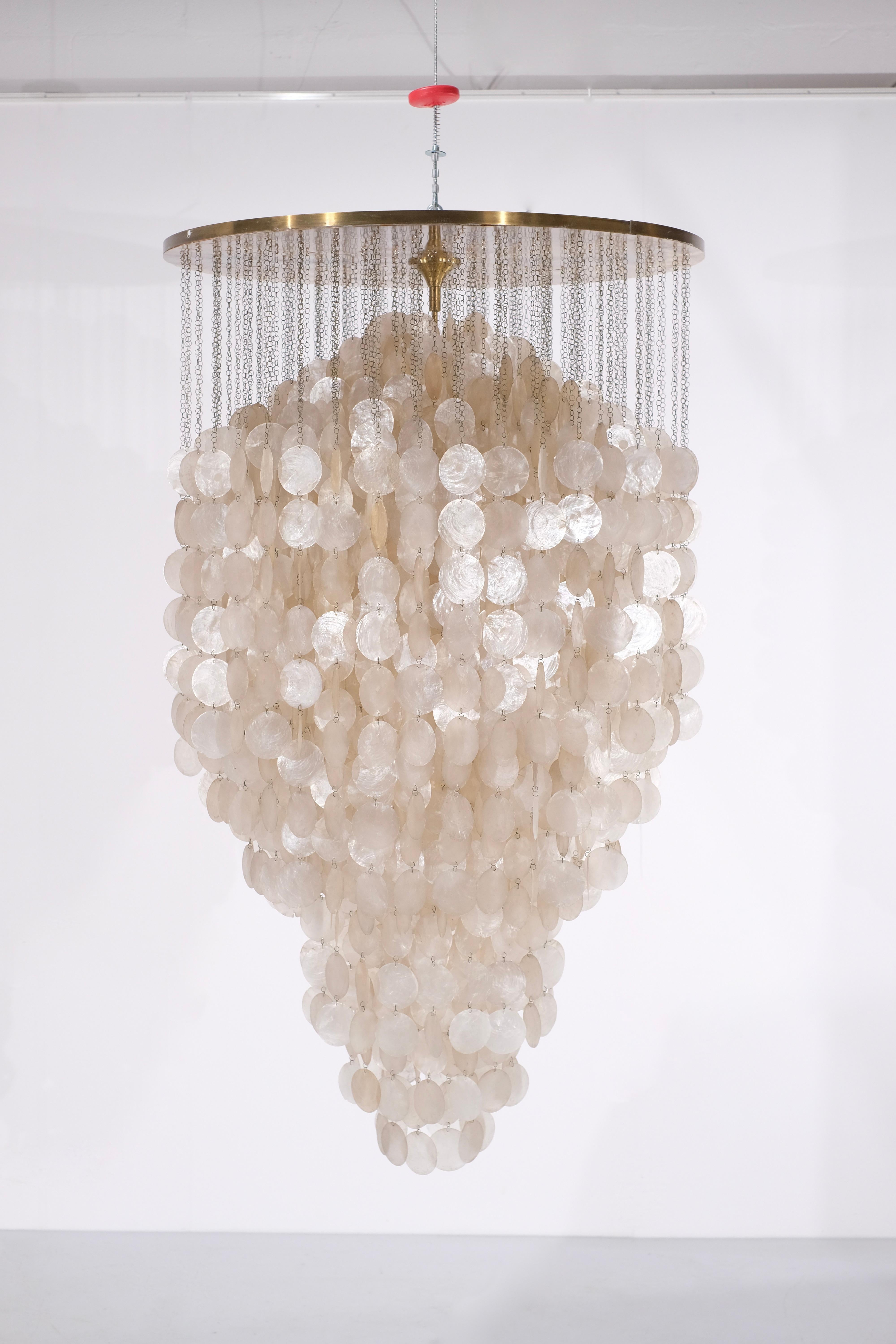 Pendelleuchte, Verner Panton zugeschrieben, 1960er-Jahre. (Mitte des 20. Jahrhunderts) im Angebot