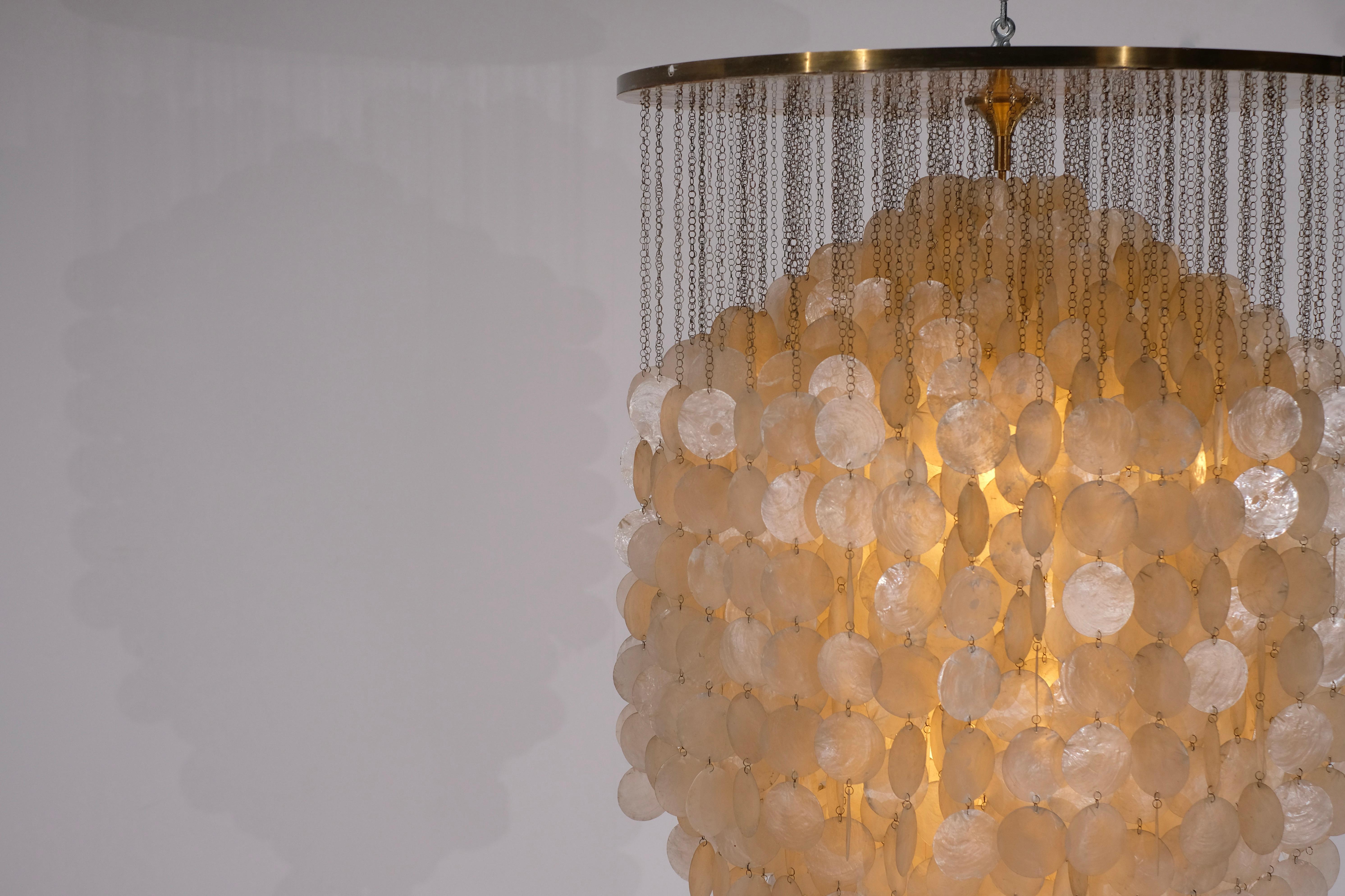    Pendant Light attributed by Verner Panton, 1960's. For Sale 2