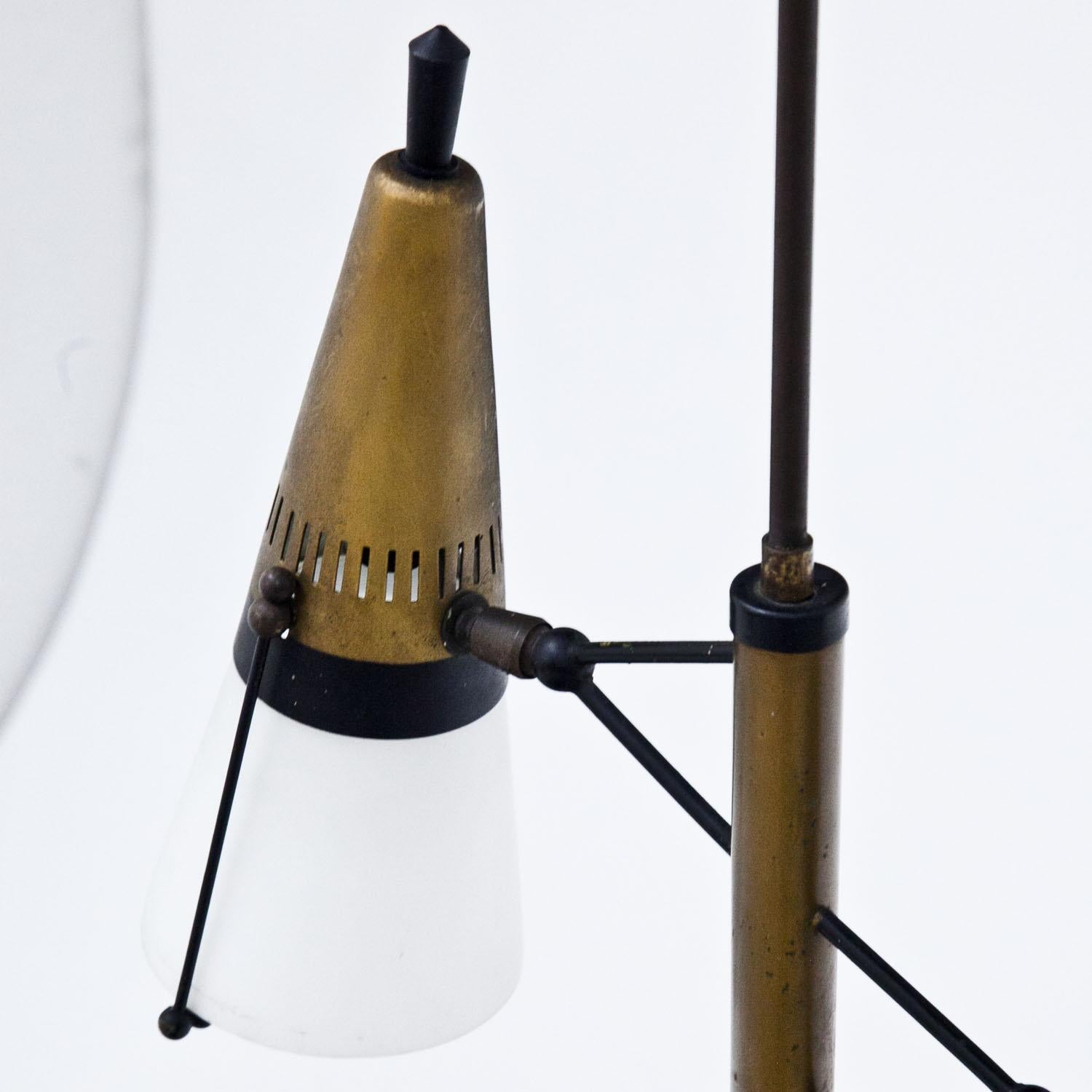 Mid-Century Modern Pendant Light Attributed to Angelo Lelli for Arredoluce, Italy, Mid-20th Century