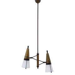 Pendant Light Attributed to Angelo Lelli for Arredoluce, Italy, Mid-20th Century