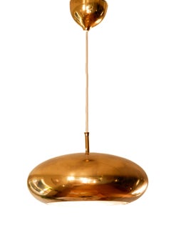 Pendant light by Falkenberg, Sweden circa 1960 brass and iron.
