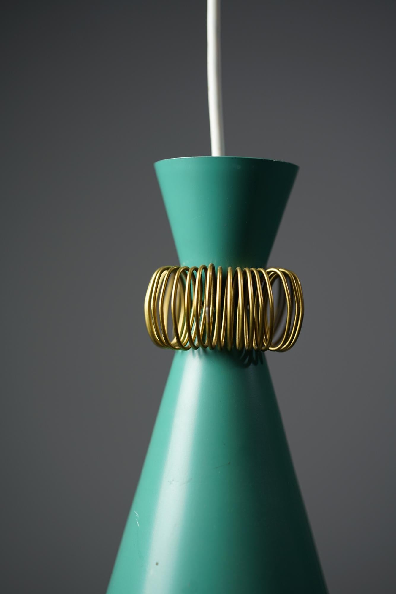 Pendant Light by Maria Lindeman for Idman, 1950s In Good Condition For Sale In Helsinki, FI