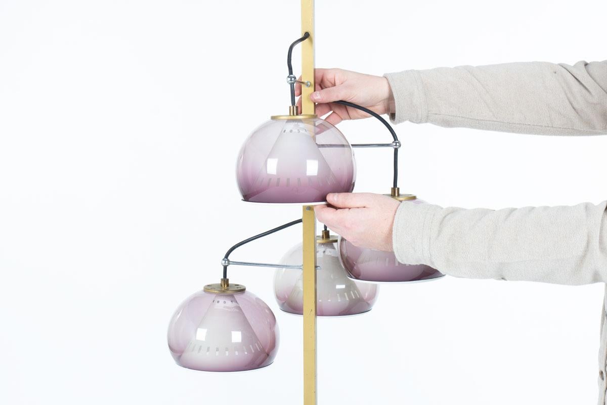 Pendant light by Stilux Milano edition 1965 For Sale 1