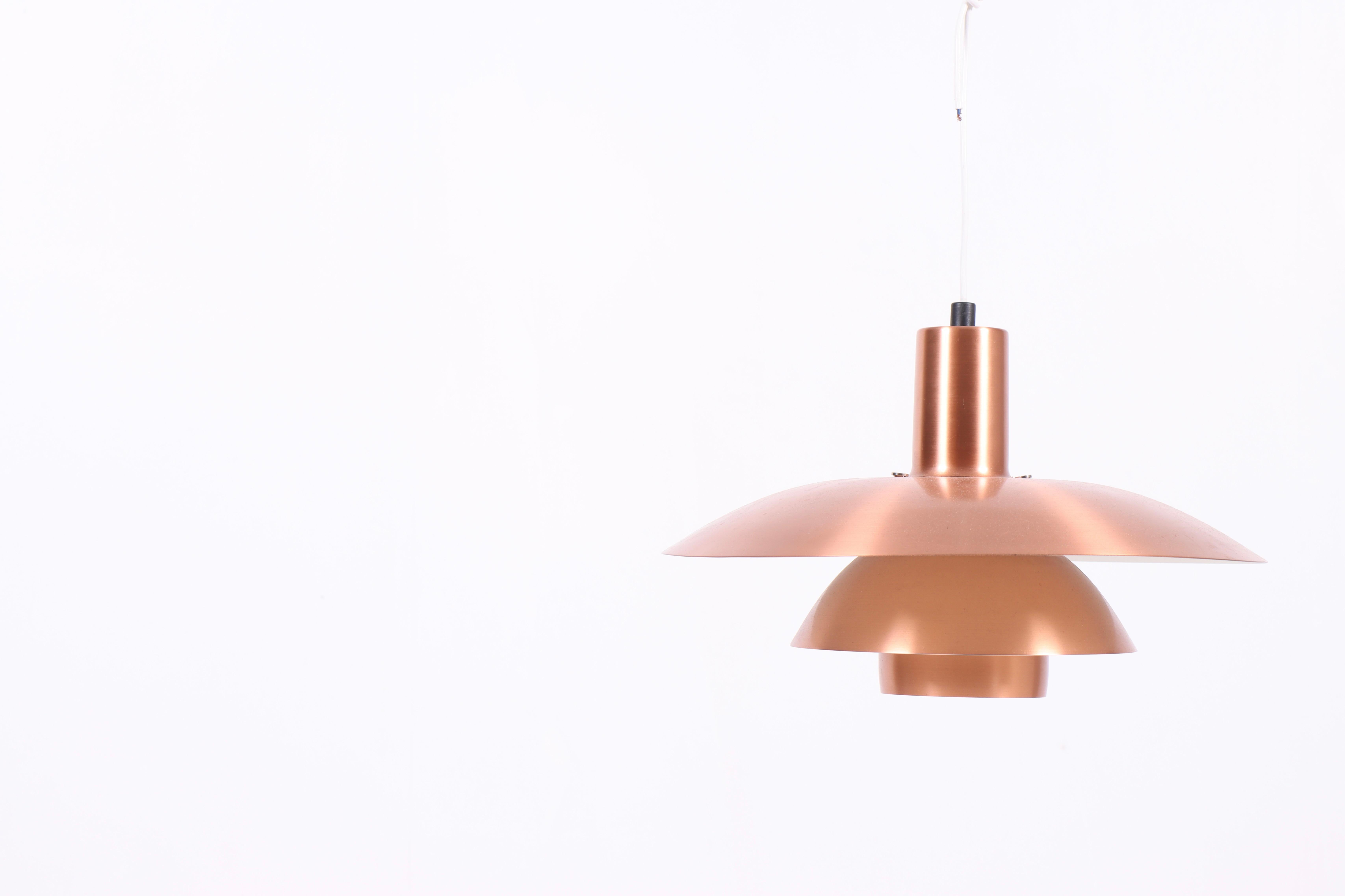 Scandinavian Modern Pendant Light in Copper by Poul Henningsen, 1980s For Sale