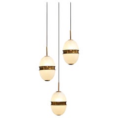 Pendant Light in Murano Glass by Stilnovo, Italy, 1960s