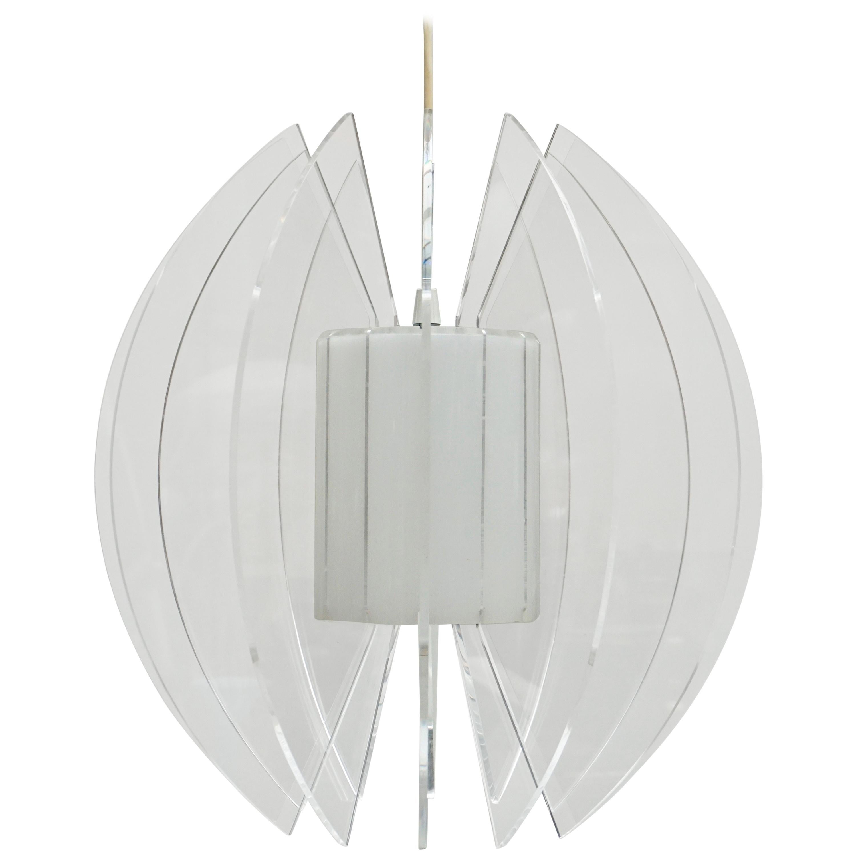 Pendant Light in Plexiglass For Sale