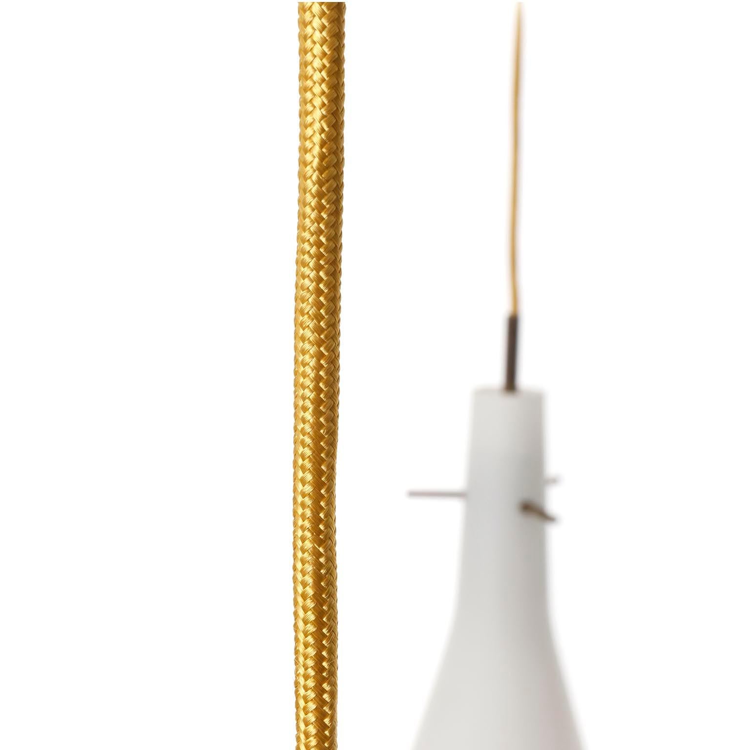 Pendant Light Kalmar 'Pendelstern', Brass Opaline Frosted White Milk Glass, 1960 For Sale 2