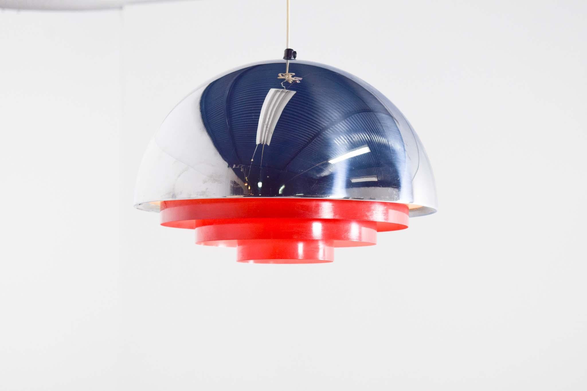 Mid-Century Modern Lampe à suspension Milieu de Jo Hammerborg pour Fog & Morup, 1970 en vente