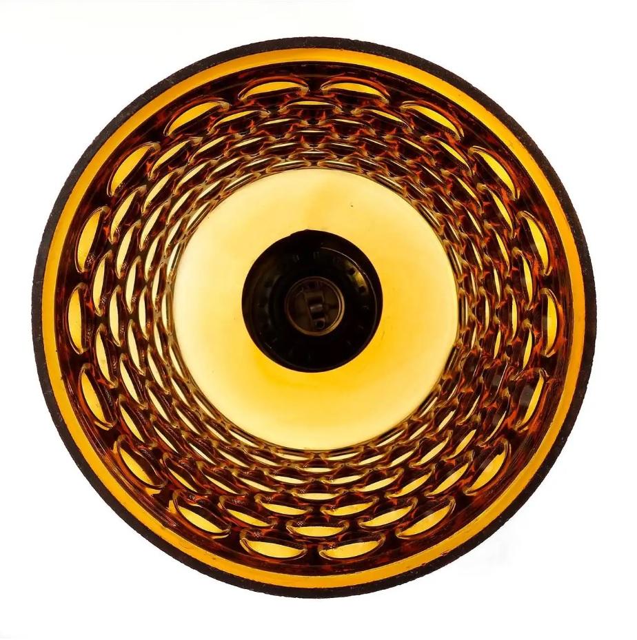 Metallo Lampada a sospensione, plexiglass arancione, metallo nero, anni '70 in vendita