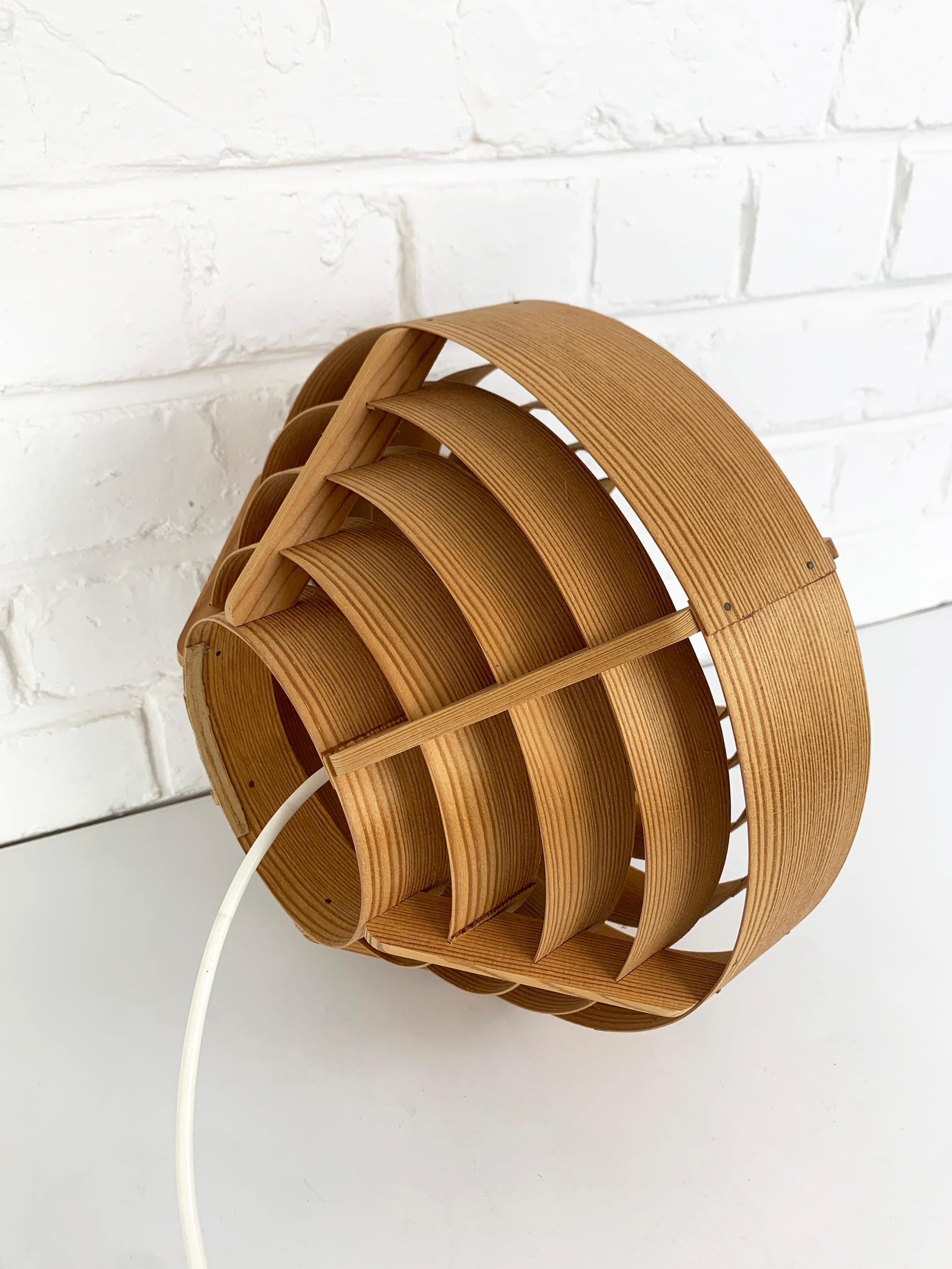 Pendant light T-510 in Pinewood by Hans-Agne Jakobsson for AB Markaryd, 1960s en vente 5
