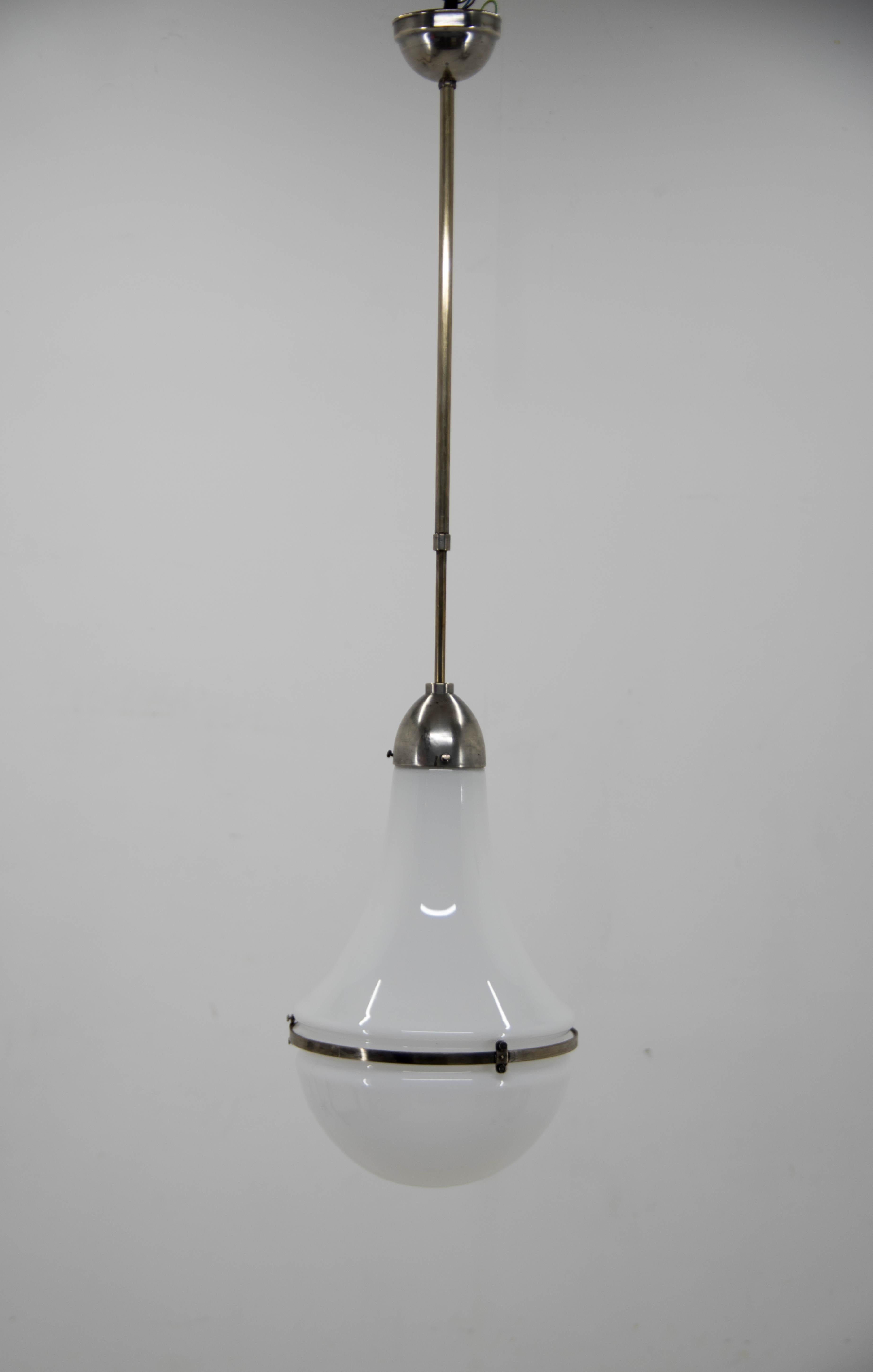 Lampe à suspension à hauteur réglable de Peter Behrens, années 1910 en vente 3