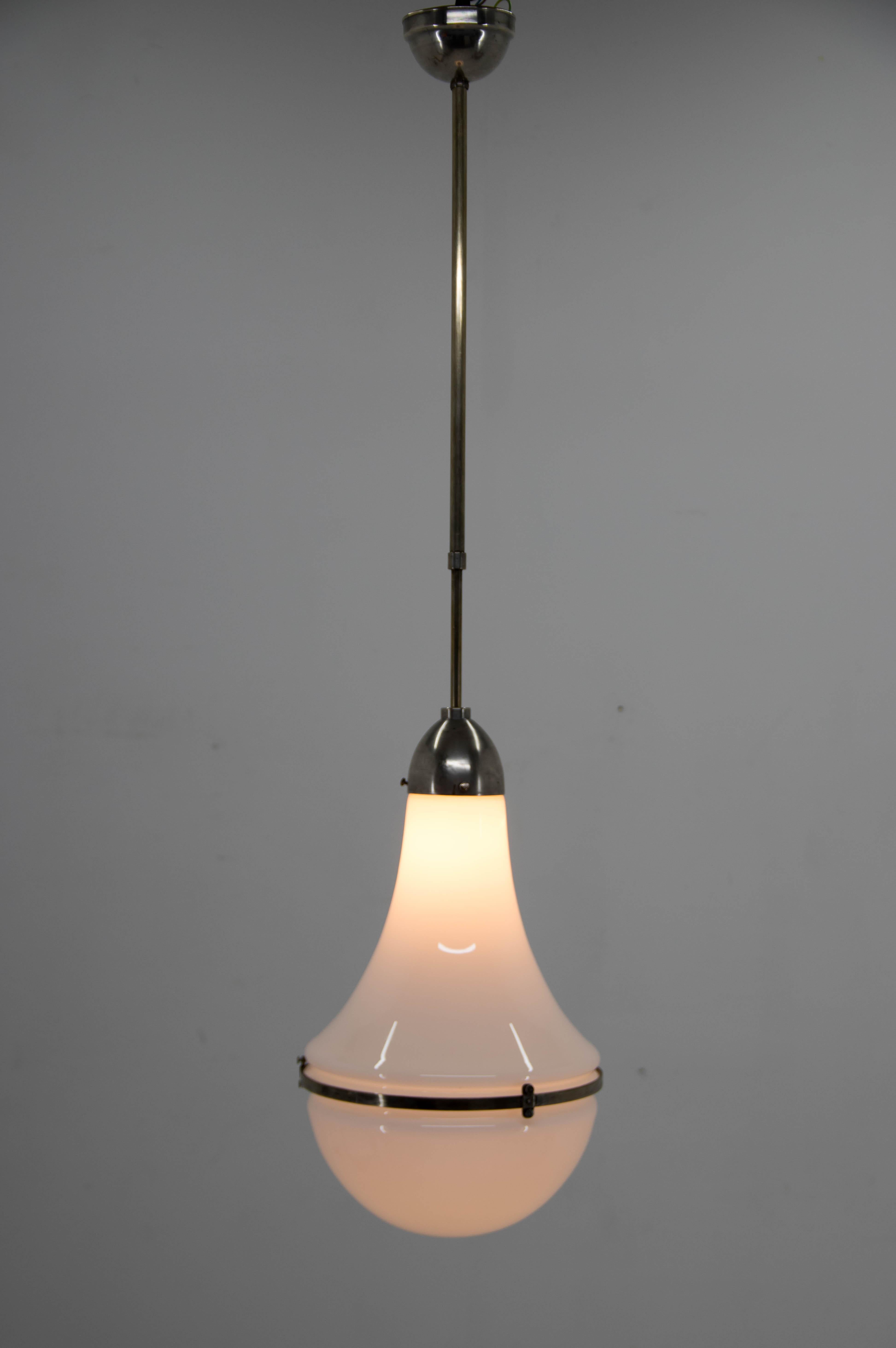 Lampe à suspension à hauteur réglable de Peter Behrens, années 1910 en vente 2