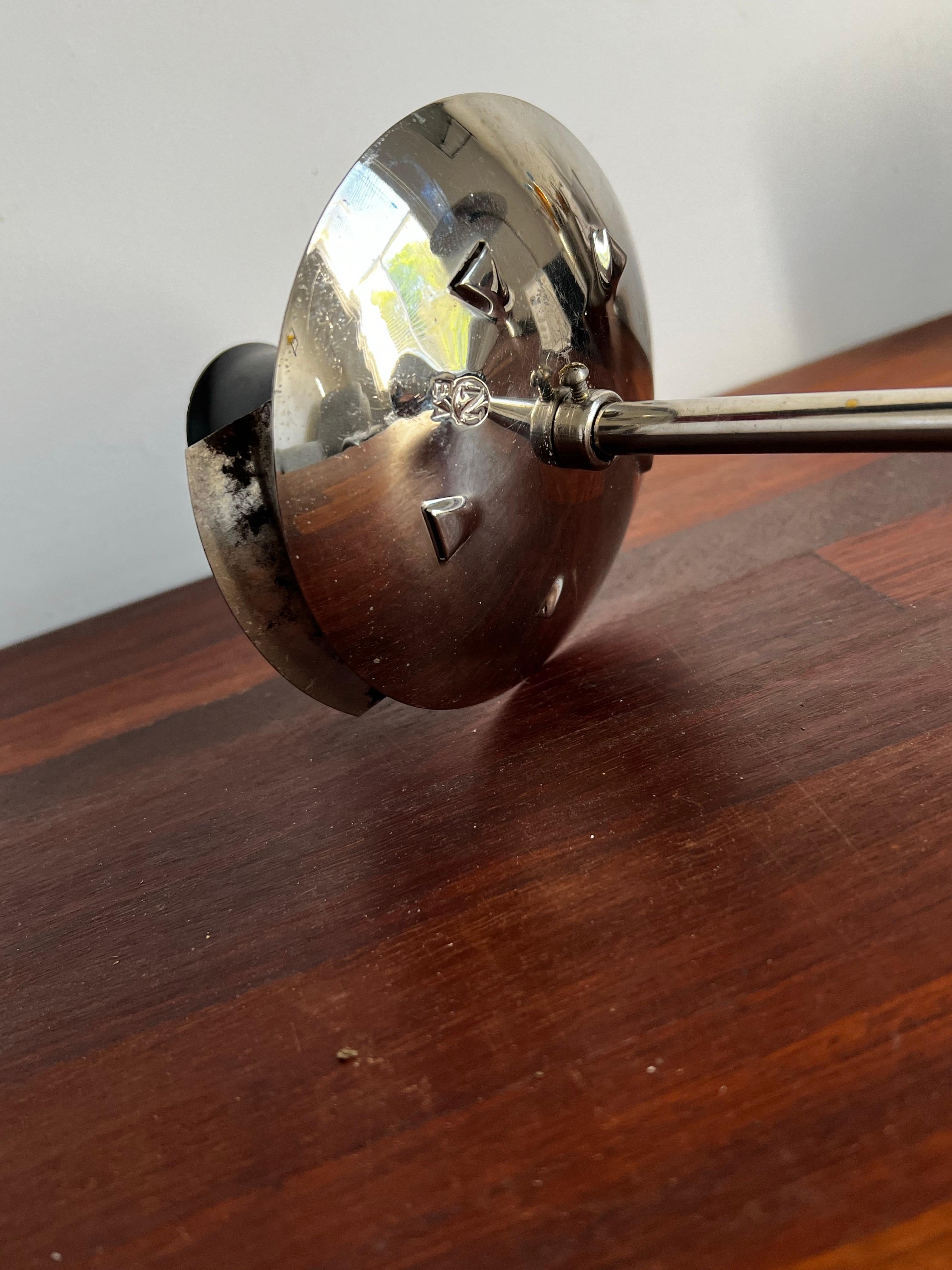 Pendant Light with Large White Glass Shade attributed to Pukeberg, Sweden For Sale 2