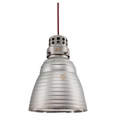 Lampe suspendue avec abat-jour en verre mercuré de Zeiss Ikon