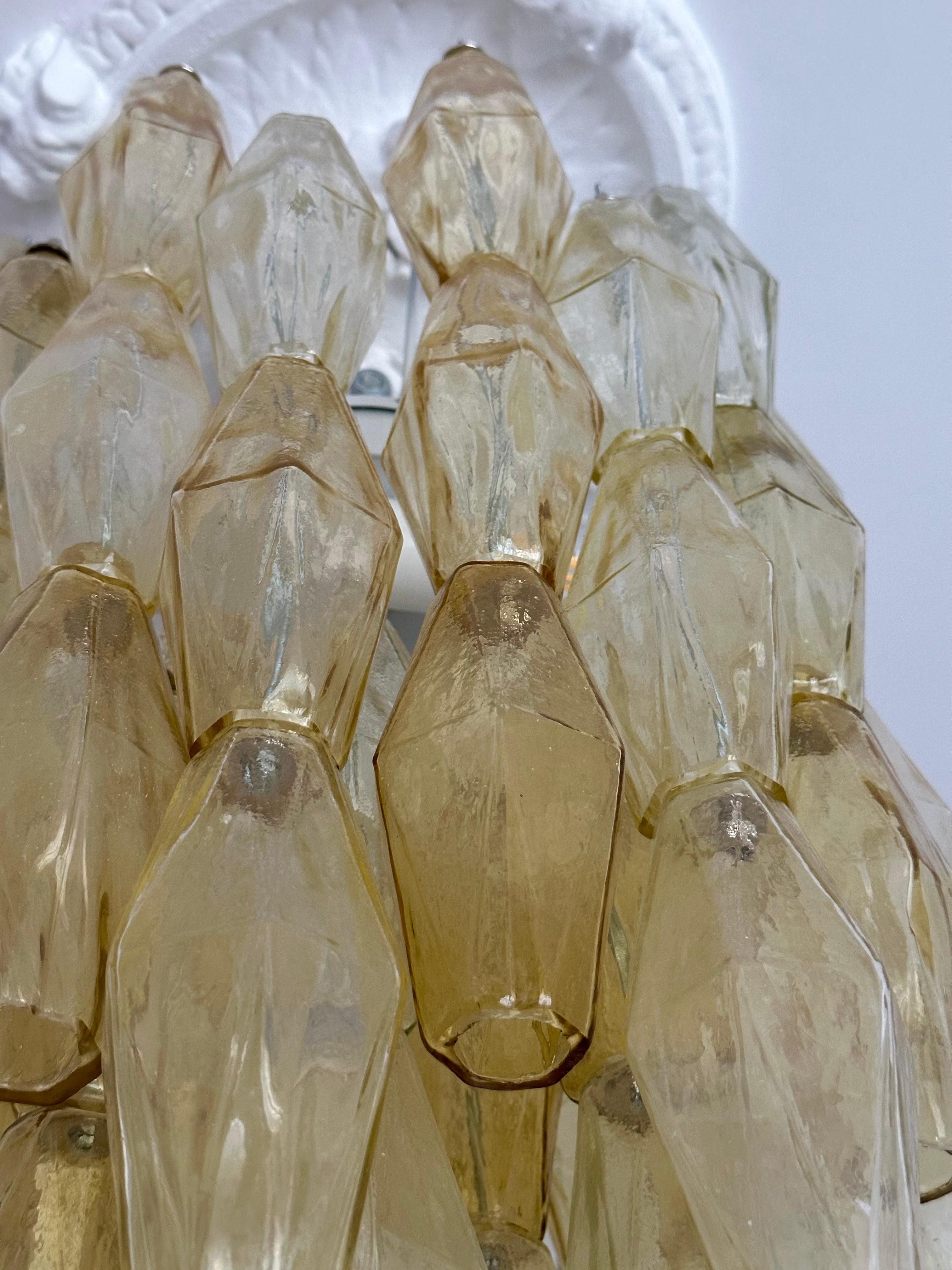Pendant Lightning Murano Poliedri Glass, Italy For Sale 6