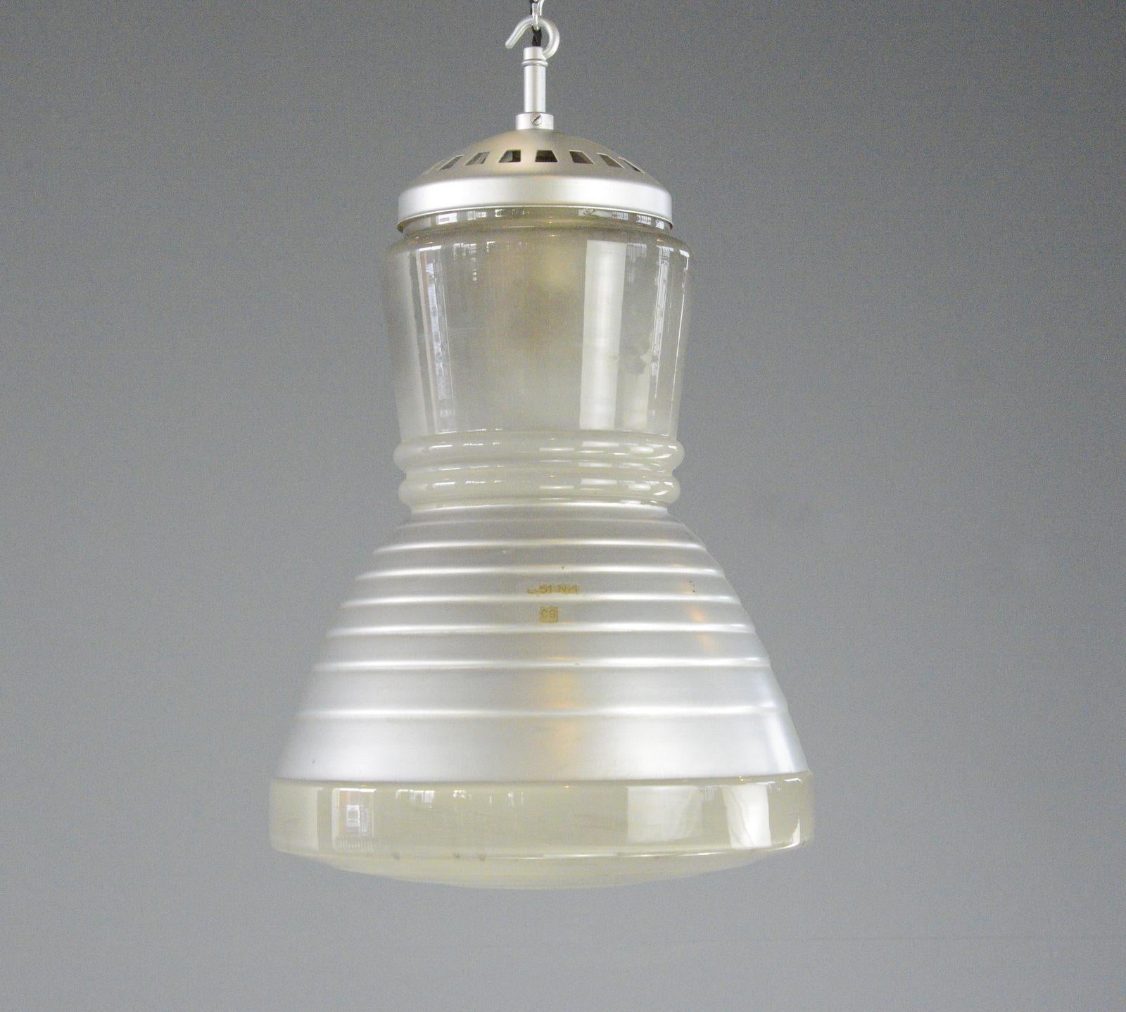 Pendant Lights By Adolf Meyer For Zeiss Ikon Circa 1930s For Sale 3