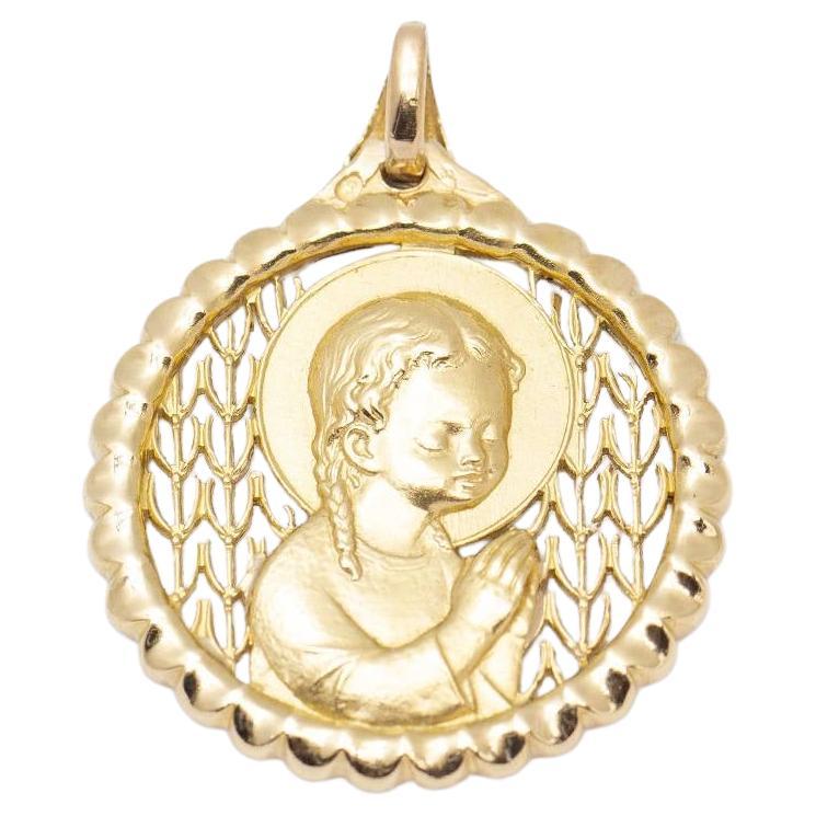 Pendant Medal 1959 in Yellow Gold For Sale