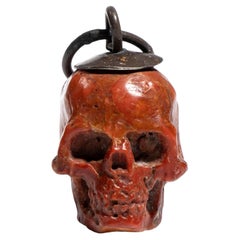 Pendant Memento Mori Red Corallum Rubrum Italy 18th Century