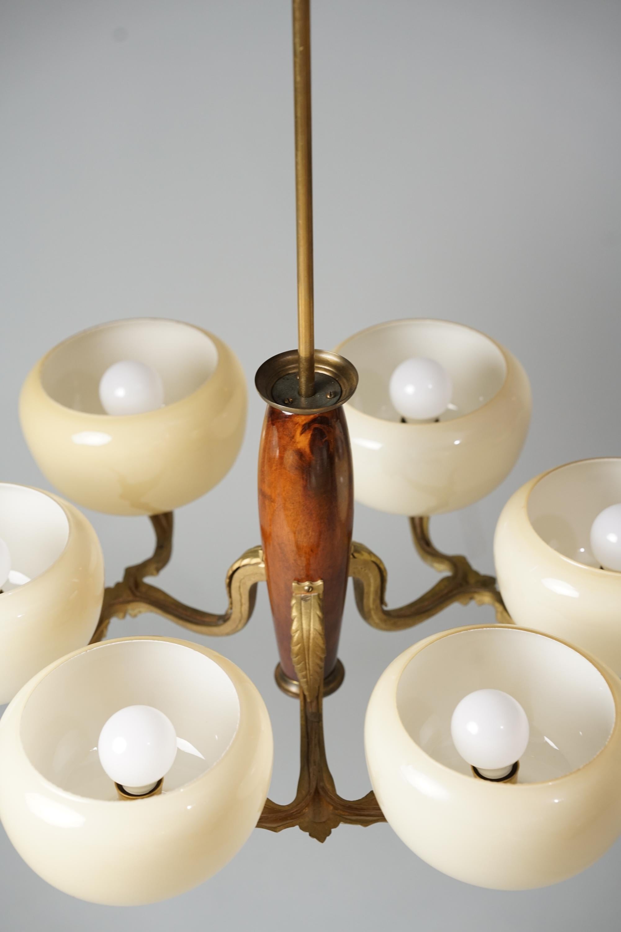 Finnish Pendant Model 1855, Paavo Tynell, Taito Oy, 1930s