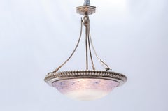 Art Deco Pendant 'Coupoles' by Charles Schneider, 1920, Silver-Plated