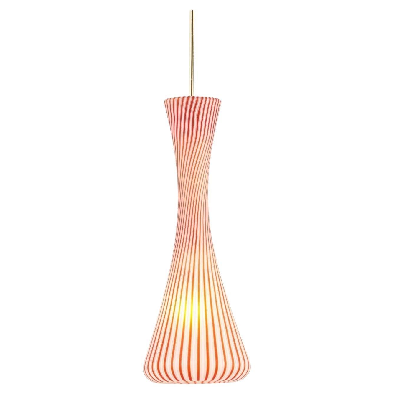 Pendant Murano Lamp in the Manner of Vignelli, Italy 1950s