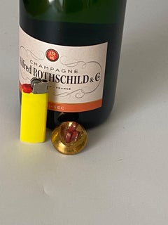 Pendant Necklace, Collectible Jewelry by Line Vautrin, Coat Button, Signed LV