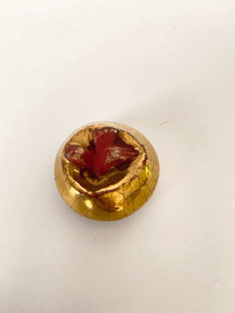 Pendant Necklace, Collectible Jewelry by Line Vautrin, Coat Button