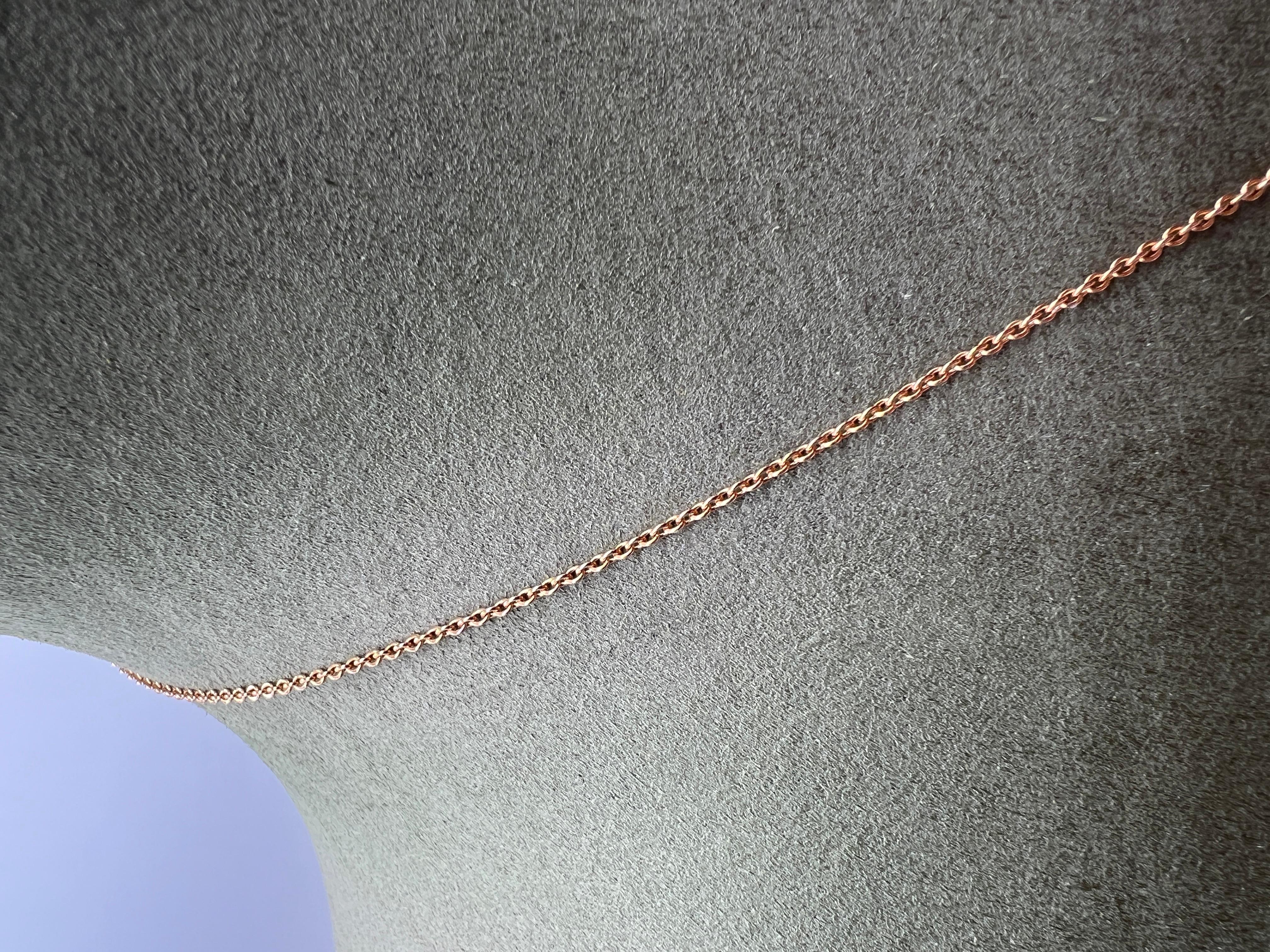Donna Collana con ciondolo in saphire verde 2, 27 carati e diamanti in oro rosa 18 carati in vendita
