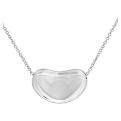 Pendant Necklace in Sterling Silver, Tiffany & Co. 'Elsa Peretti' Bean