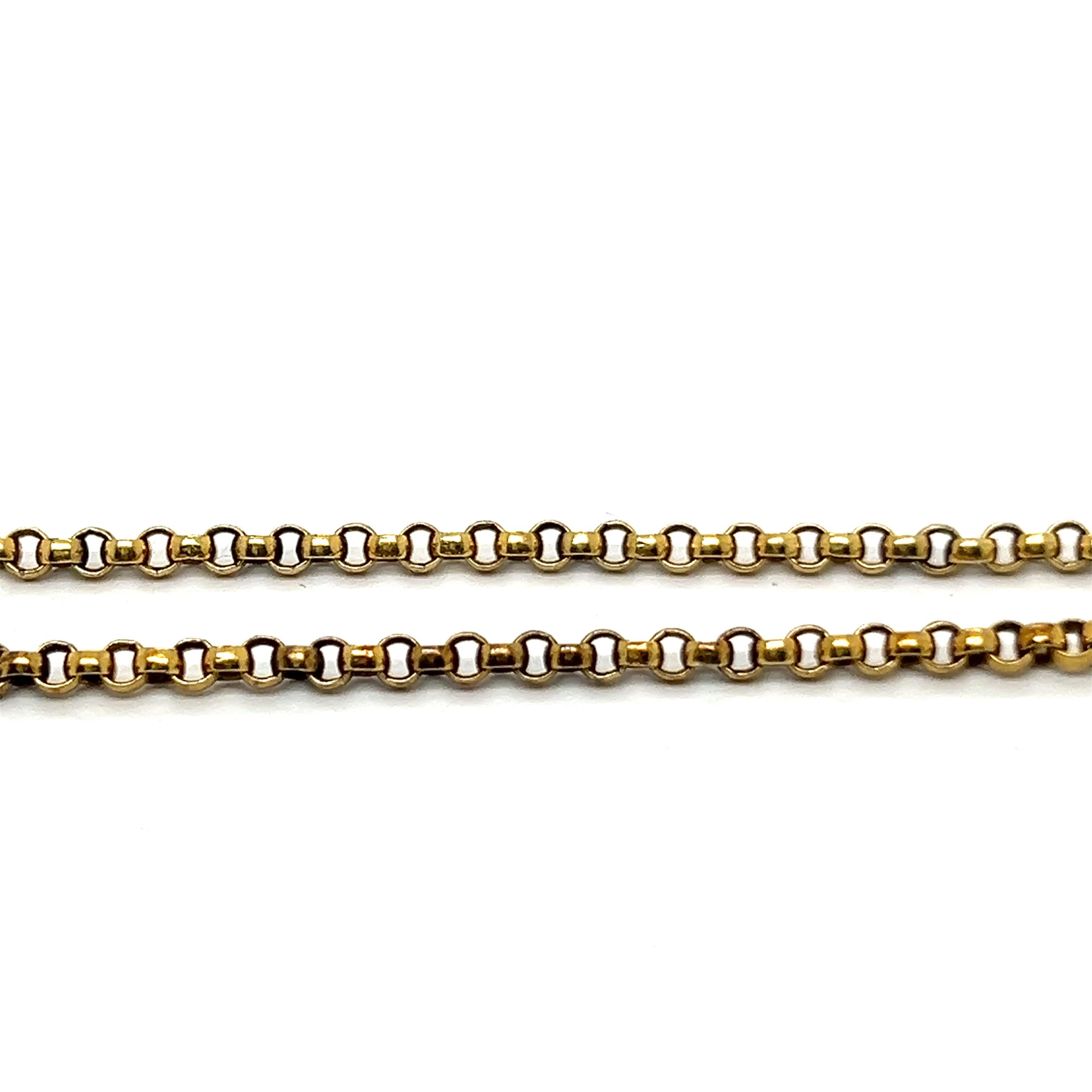 Pendant Necklace with Citrine & Diamonds in 18 Karat Yellow Gold For Sale 4