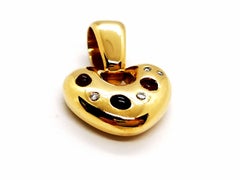 Collier pendentif or jaune diamant