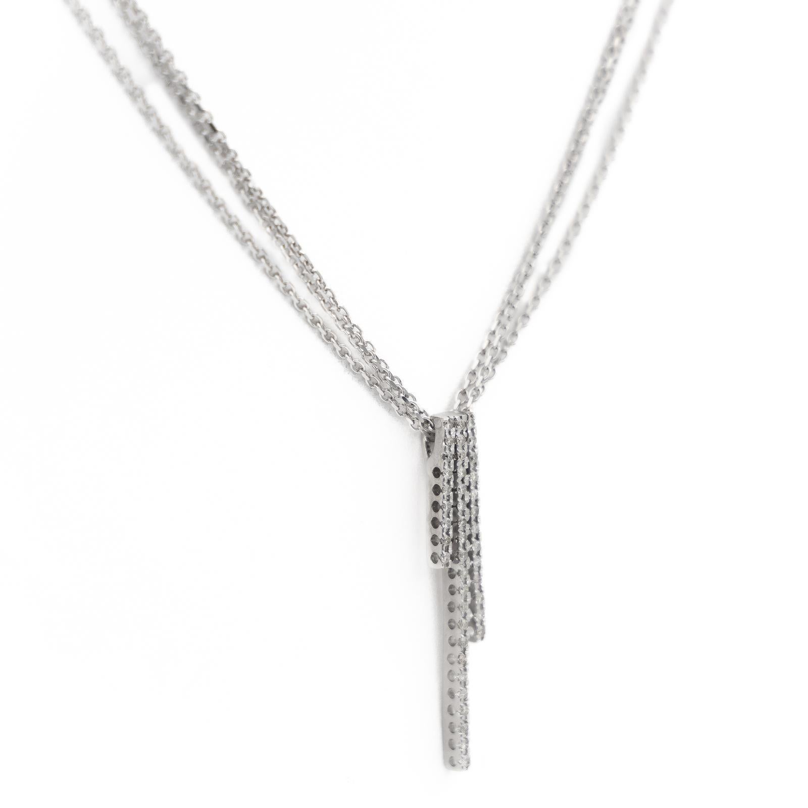Women's Pendant Necklaces White Gold Diamond For Sale