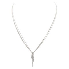 Vintage Pendant Necklaces White Gold Diamond