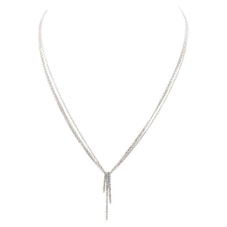 Pendant Necklaces White Gold Diamond For Sale at 1stDibs