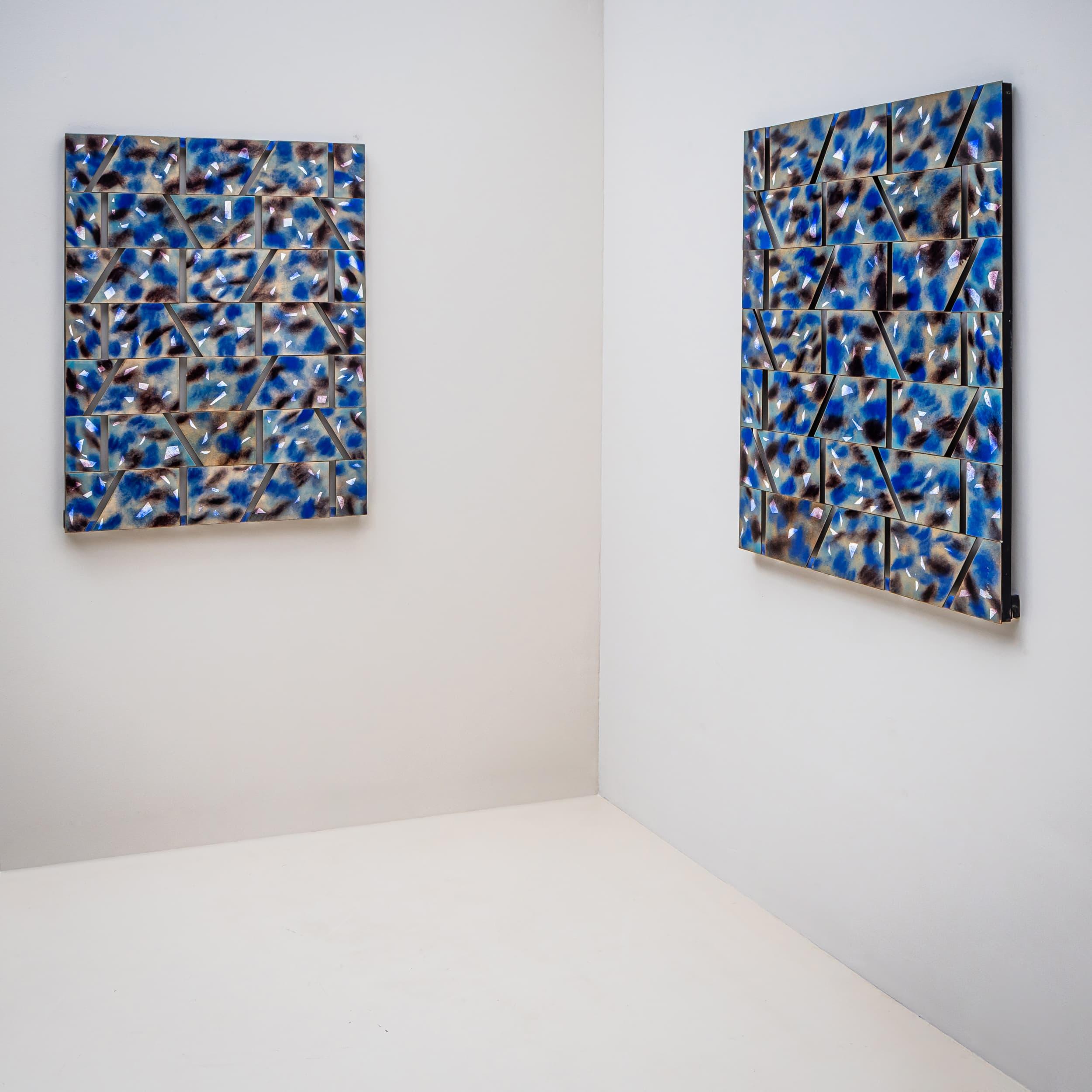 italien Pendentif de compositions abstraites de Paolo De Poli (Italie, 1905-1996) en vente