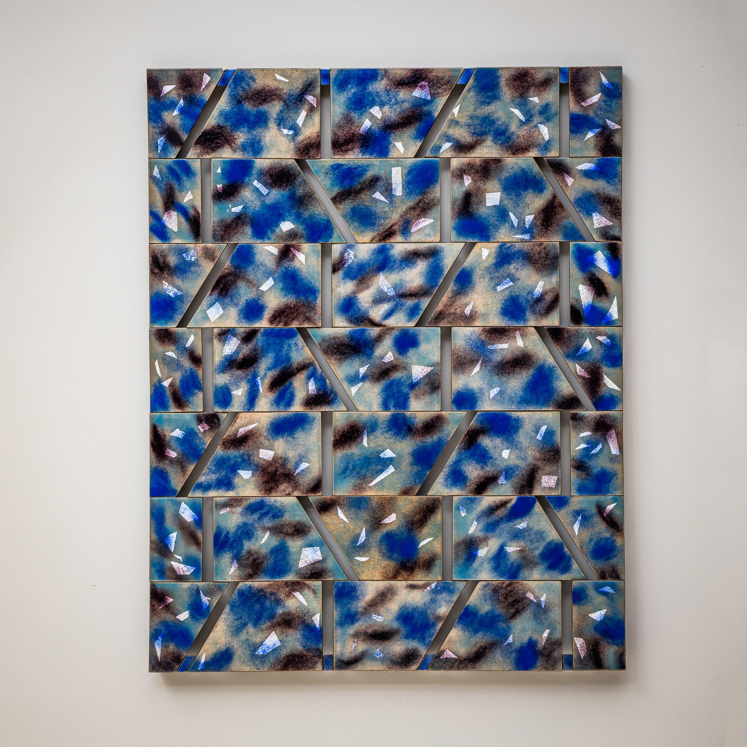 Émaillé Pendentif de compositions abstraites de Paolo De Poli (Italie, 1905-1996) en vente