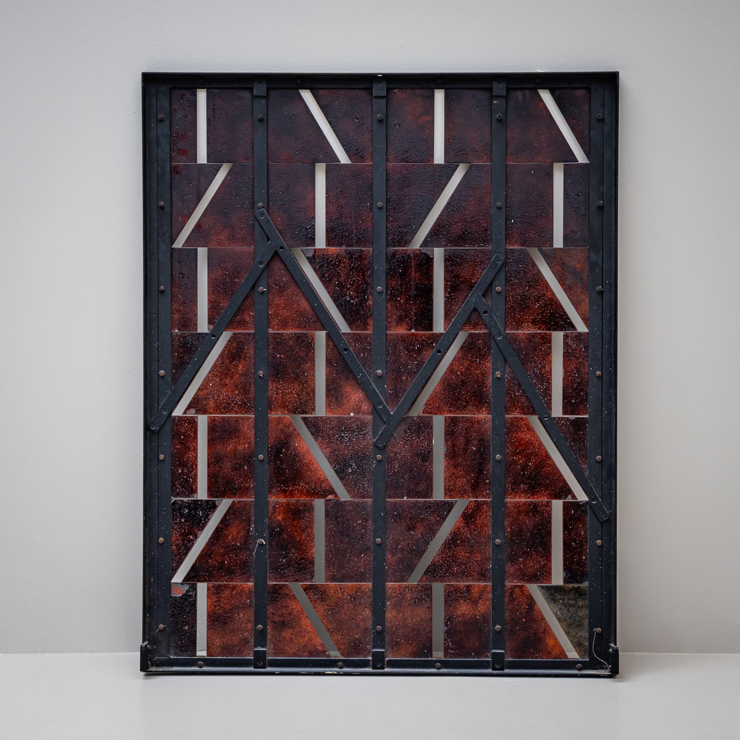 Fer Pendentif de compositions abstraites de Paolo De Poli (Italie, 1905-1996) en vente