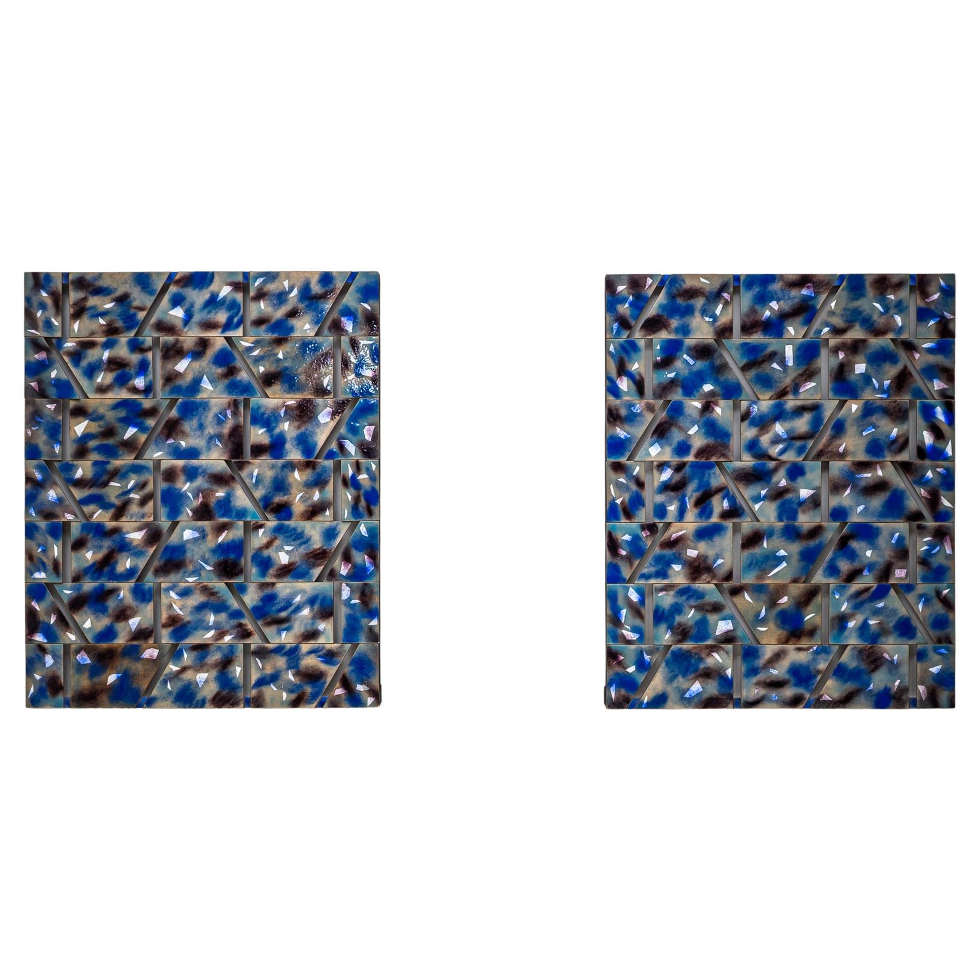 Pendentif de compositions abstraites de Paolo De Poli (Italie, 1905-1996)