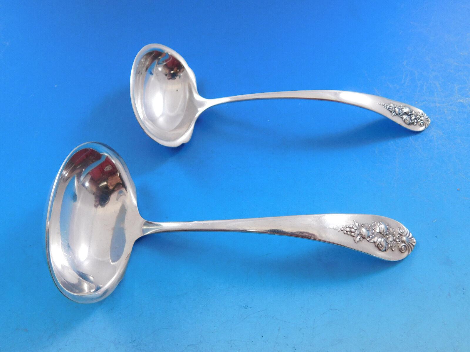 Ciondolo di frutta by Lunt Silver Set di posate in argento sterling per 8 persone Servizio 89 pezzi in vendita 5