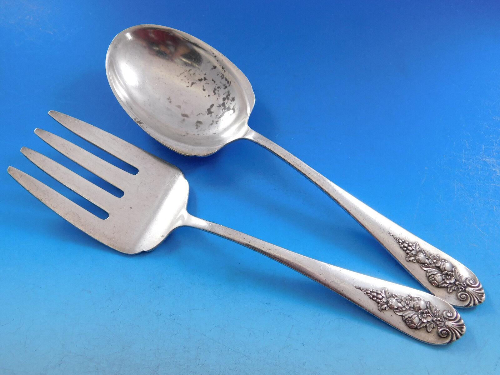 Ciondolo di frutta by Lunt Silver Set di posate in argento sterling per 8 persone Servizio 89 pezzi in vendita 1