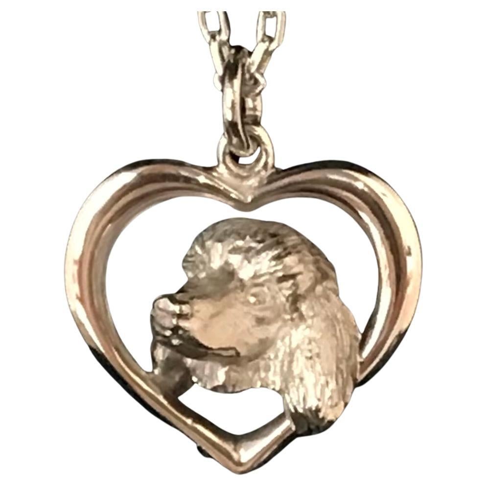 Paul Eaton 'England' Pendant Sterling Silver Miniature Greyhound Dog