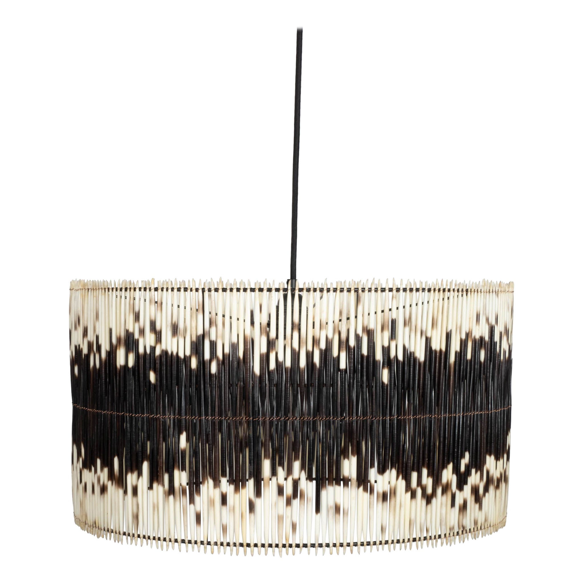 Pendentif-Porcupine Quill Drum en vente