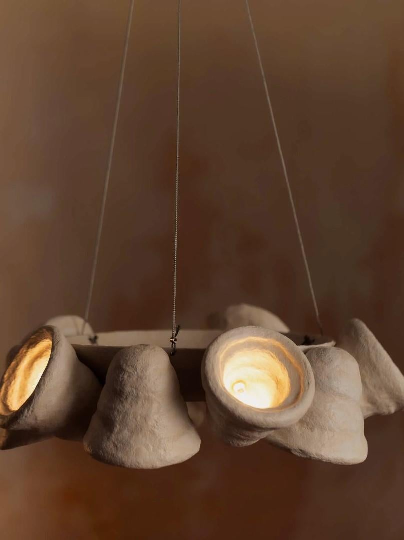 Hängeleuchte Keramik Modern Keramik Lampe Kronleuchter Beleuchtung Hängende Glocke JAR Decke im Angebot 1