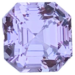 Pendant Size Asscher Cut Pastel Pink Color Kunzite (Spodumene) Loose Gemstone