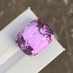 Pendant Size Baby Pink Color Cushion Cut Loose Kunzite (Spodumene) Gemstone 20mm