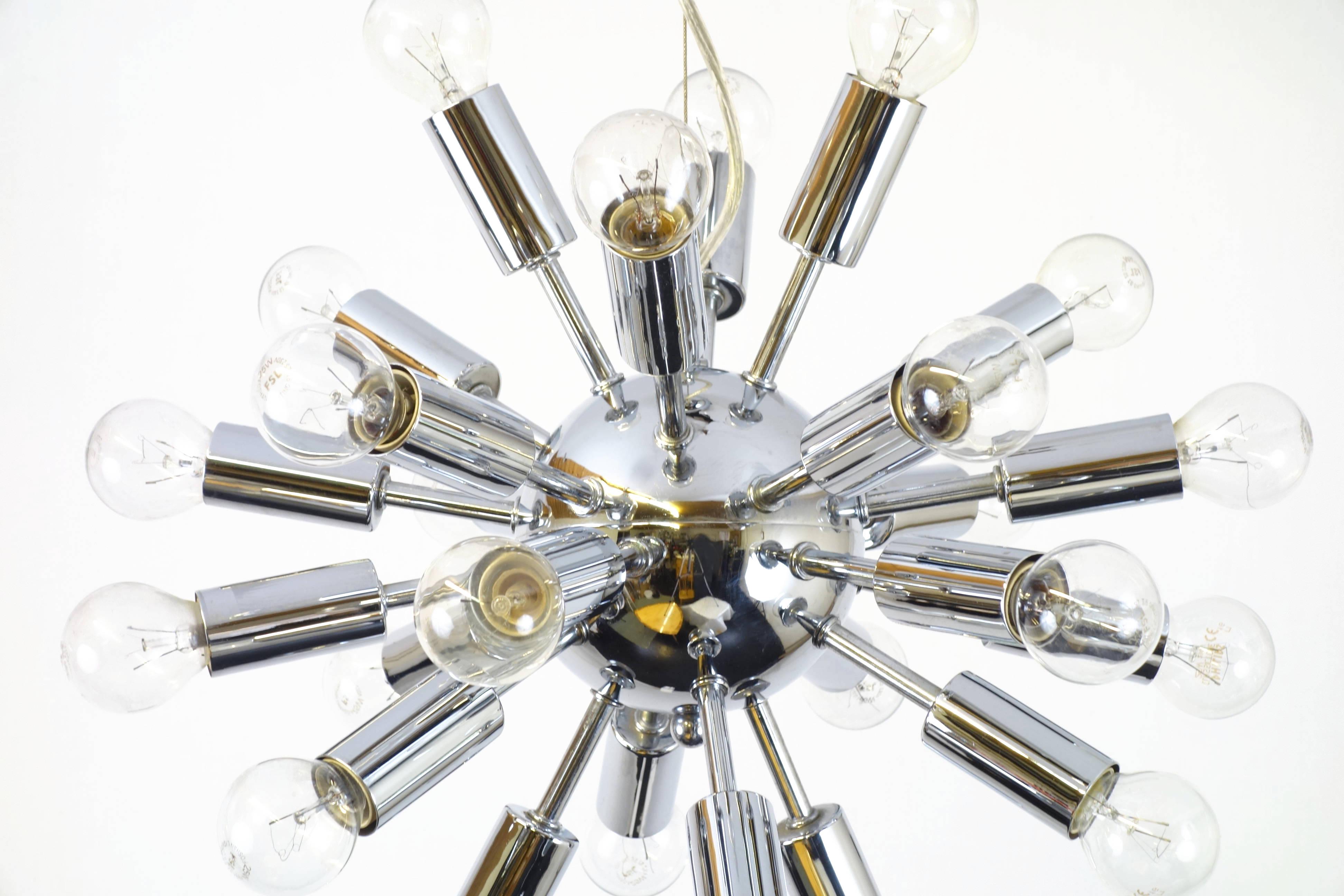 lampadario space age anni 70