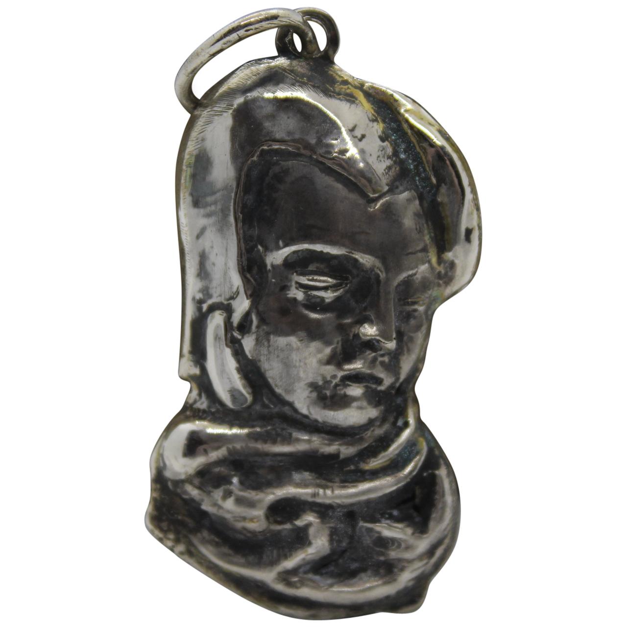 Sterling Silver Pendant,  Lempicka, Handmade, Italy For Sale